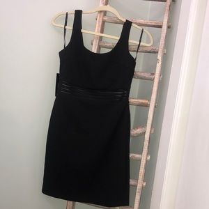 Lulu’s Mesh Waist Black bodycon dress